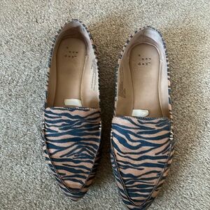 Camel and black loafer. Size 8.5